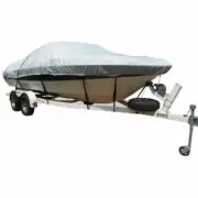 Carver 79002 Flex-Fit 14'-16' L x 86" W Haze Gray For Bass Boats Cover