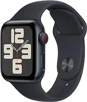 [Apple] Watch SE (2nd Gen) [GPS + Cellular 40-mm] Smartwatch with Aluminum Case with Midnight Sport Band M/L