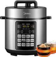 MIDEA Electric Pressure Cooker 5L, 11-in-1 Instant Multi Cooker with Safer Ve...