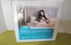 LINENSPA Premium TWIN Fabric Mattress Protector Waterproof Allergen Barrier