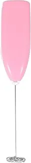 YBVABE Milk Frother Handheld | Matcha Whisk with High Powered Improved Motor | Coffee Stirrer for Milk Froth | Mini Whisk Electric Chocolate Shaker | Drink Mixer for Cappuccino, Frother Maker (Pink)