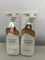 Almay, Matching Makeup, Hypoallergenic, Medium Meets Deep, 1oz Lot Of (2)