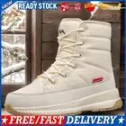 Women Winter Ankle Boots Thick Warm High-Top Snow Boots Casual Lace Up Fur Lined
