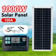 1000W Flexible Solar Panel 12V Charging Off-Grid Battery Power RV Home Boat Camp