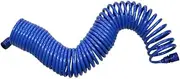 Blue Spring Tube with Joint Pneumatic Air Pump Spiral Air Compressor Garden Car Washing Hose High Pressure Tracheal Duct 10/15mm(10m)