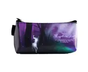 Pencil Bag Pen Cases,Leather Students Stationery Pouch Zipper Bag for Pens, Pencils
