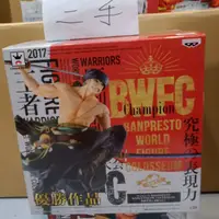 在飛比找蝦皮購物優惠-二手 索隆 Bwfc 優勝作品 代理版 白證 海賊王 航海王