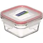Glasslock Square Oven Safe 900ml Food Container w/ Lid Kitchen Storage Clear