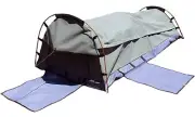 Single Camping Swag Tent Durable Zippers PVC Entry Mat Carry Bag