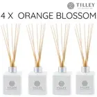 4 x Tilley Reed Diffusers ORANGE BLOSSOM 150ml Authentic