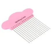 Paper Quilling Tool Comb Origami Carding Holder Create Strip Loops Crafts, Pink