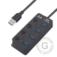 在飛比找蝦皮購物優惠-USB3.0 四孔掛孔式集線器 - 可支援硬碟外接盒