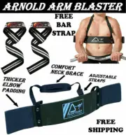 WEIGHT LIFTING BODYBUILDING BICEP ARM BLASTER FITNESS EZ BAR CURL ARMS