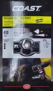 Coast XPH27R Headlamp Impact/Water Resistance Pro-Tek Charging Reflective Strap