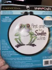 New Open Dimensions Learn A Craft Counted Cross Stitch First One to Smile #73519