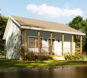 Custom Cottage Tiny House Plan | 1 Bed, 1 Bath | PDF & CAD