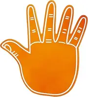 SiaBiced EVA Foam Cheerleading Gloves for Outdoor Games and Activities, Orange