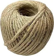 Qianly Jute Twine Hemp Twine Decoration Gift Wrapping Twine Jute Rope for Home Decor Macrame Decoration Gardening Applications, 3mm
