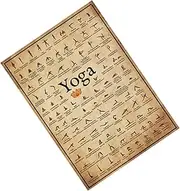 IWOWHERO Crafted Wall Yoga Picture Replaceable Yoga Decor Decorative Picture Decor for Fitness
