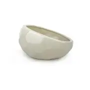 Barkley And Bella Ceramic Dog Bowl Honeycomb Oatmeal