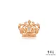 點睛品 V&A博物館系列 法式古典皇冠 18K玫瑰金鑽石耳環