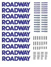 HO Scale Truck / Trailer Decals. " Roadway "