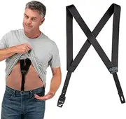 [HIKERS] Original Hidden Suspenders for Men Under Clothes - Button Fly