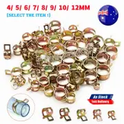 50/100pcs Vacuum Spring Steel Clips 4/5/6/7/8/9/10/12mm Fuel Hose Line Clamps AU