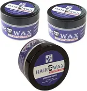 Dr Kleenz Crystal Hair Wax | Strong Hold | Vitamin Enriched | Hair Styling Wax 150 gm (50 Gm x 3)