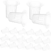 BESPORTBLE 50Pcs Hydroponic Net Cups Slotted Mesh Planting Baskets for Aquatic Plants for Vegetable Flower Growth for Gardening