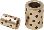Graphite Copper Sleeve *2pcs Oil-Free Self-lubricating Graphite Copper Bushings, Inner Diameter 5mm, Outer Diameter 7mm, Bearing Straight Cylindrical Sliding Guide Bushings Sleeve5x7x12mm (Col