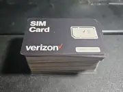 50x NEW VERIZON POSTPAID & PREPAID 4G 5G LTE TRI SIM CARD 3 IN 1 Micro Nano