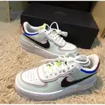 鞋先生 正品 NIKE AIR FORCE 1 SHADOW 白綠粉 像素 女款 CV8480-300 現貨