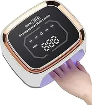 UV Light Nail Lamp,Cordless Led Nail Lamp for Gel Polish,Wireless Rechargeable LED/UV Curing Lamp for Salon & Home, Professional Nail Art Tools for Fingernail and Nail Tools (White)