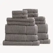 Renee Taylor Cambridge 650 GSM Textured 14 Piece Fossil