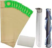 [Spares2go] Roller Brush/Brushroll Bar + 10 Hoover Bags & Filter Service Kit for Sebo X1 X1.1 X4 X5 Extra Vacuum Cleaners