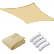 Yescom 16x20 Ft 97% UV Block Rectangle Sun Shade Sail HDPE Canopy Patio Garden