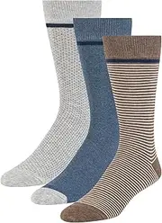[TED BAKER] united legwear company, llc Men's 3 Pack Pattern Crew Dress Socks