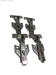 4 Pieces Full Overlay Face Frame Soft Closing Cabinet Hinges with Screws