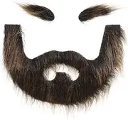 1 Set Beard Dress up Stage Performance Beard Fake Beard Decor Cosplay Supply Party Supplies Photo Props Eyebrow Decor Cosplay Carnival Beard Faux Eyebrow Prop Costume Eyebrow