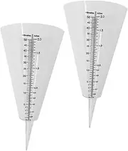 2 Pack Outdoor Rain Gauge Plastic Measuring Cup for Rainfall Garden Farming