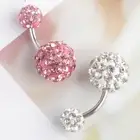 2pcs Navel Rings Exquisite Belly Dangle Body Decals Woman Girl
