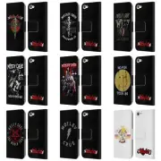 OFFICIAL MOTLEY CRUE TOUR GRAPHICS LEATHER BOOK CASE FOR APPLE iPOD TOUCH MP3