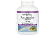 Natural Factors, Stress-Relax, Suntheanine L-Theanine, 200 mg, 120 Chewable Tablets (100 mg per Tablet)