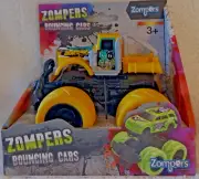 ZOMPERS BOUNCING CARS Pullback Motor Powers Yellow Truck Forward Also Up & Down