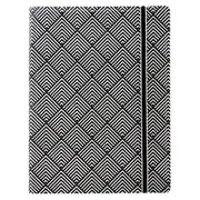 Filofax A5 Impressions Notebook Writing Journal Stationery Black/White Deco