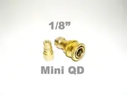 Carpet Cleaning - Brass MINI Quick Disconnect 1/8"