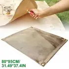 Camping Grill Fireproof Mat Grill Fireproof Stove Mat Fire Pit Ember Pad Blanket