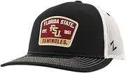 Zephyr NCAA Officially Licensed Trucker Hat Dakota Switchback Patch Black White
