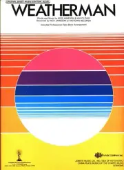 NICK JAMESON WEATHERMAN SHEET MUSIC PIANO/VOCAL/GUITAR/CHORDS/FAKE BOOK 1986 NEW